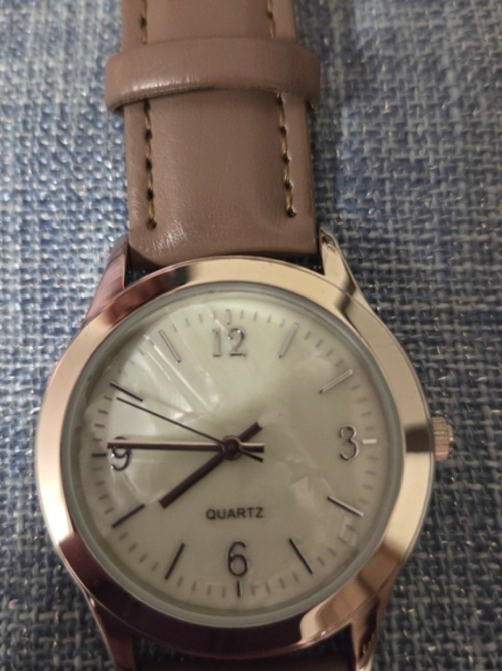 🍁 Avon Women's Watch with Taupe Strap